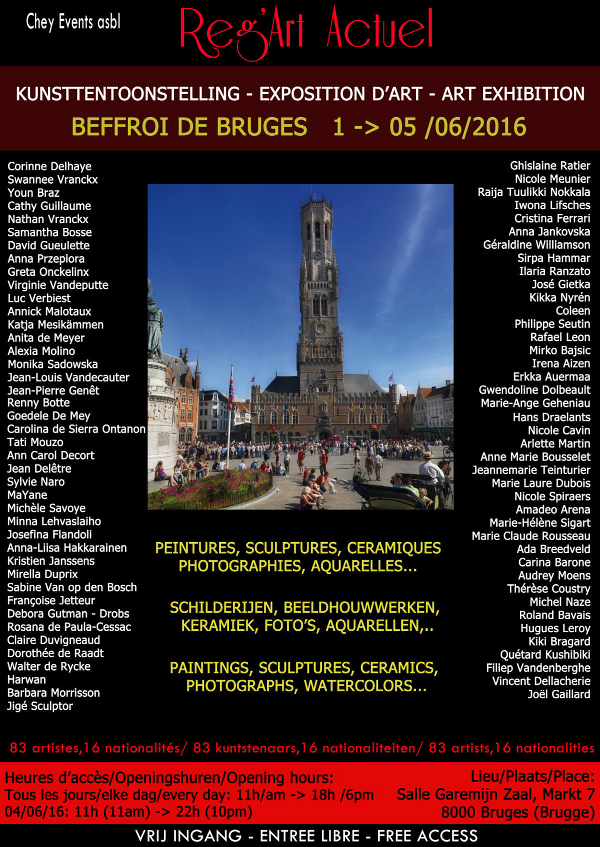 Affiche Reg'Art Bruges