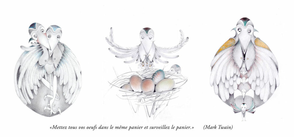 carte de Pâques 2022 - Dessins de Sabine Van op den Bosch